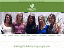 Tablet Screenshot of cofc.kappadelta.org